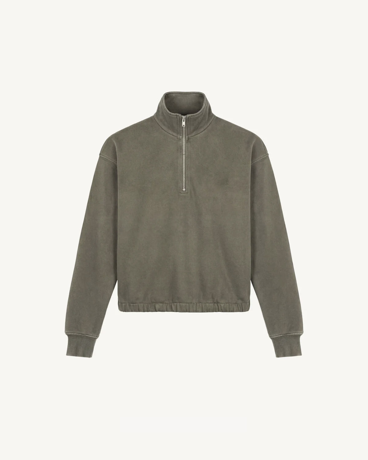 Script Logo Quarter Zip Sweater