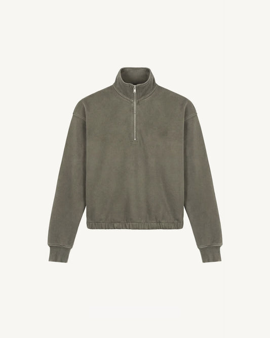 Retro Logo Quarter Zip Sweater